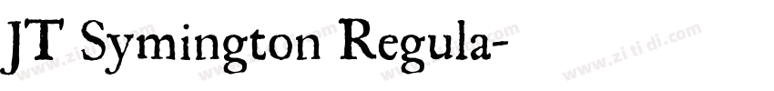 JT Symington Regula字体转换